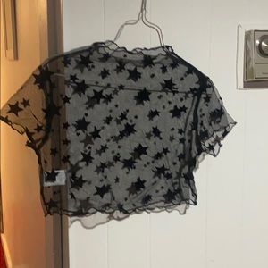 Sheer crop top nwot
